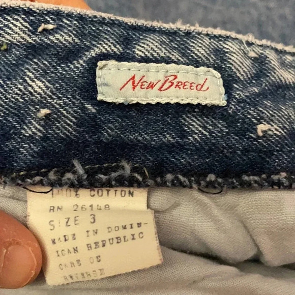 Vintage ‘New Breed’ Acid Wash Tapered Leg Jeans Size 3 - Picture 3 of 7